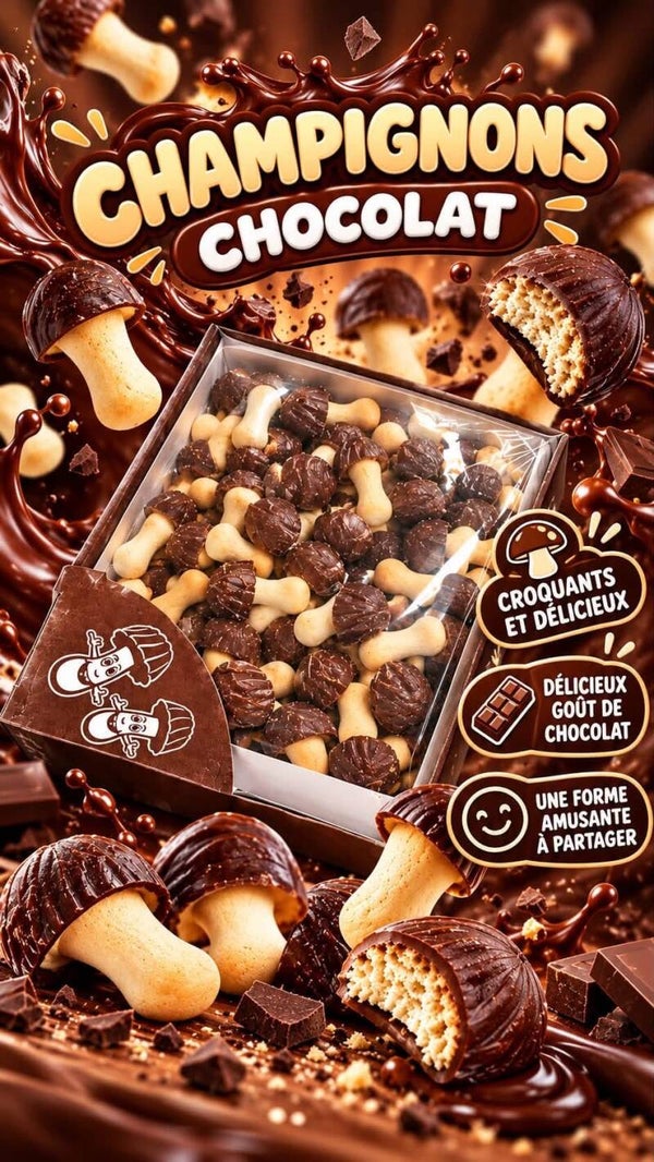 Champignons chocolat +-100gr