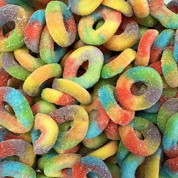 Anneaux Multicolore Acidulés halal +/-100gr