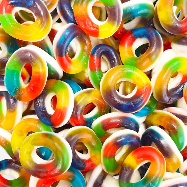 Anneaux Multicolore Lisses halal +/-100gr