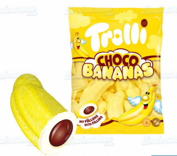 Banane Mallow fourrée choco 150gr