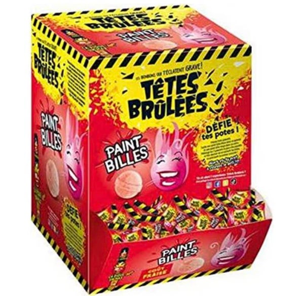 Tête brûlée bille fraises 1 pcs