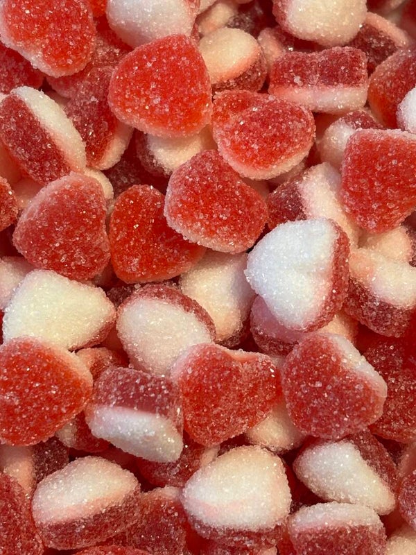 Mini Cœur Fraise Crème sucrés halal +\- 100gr