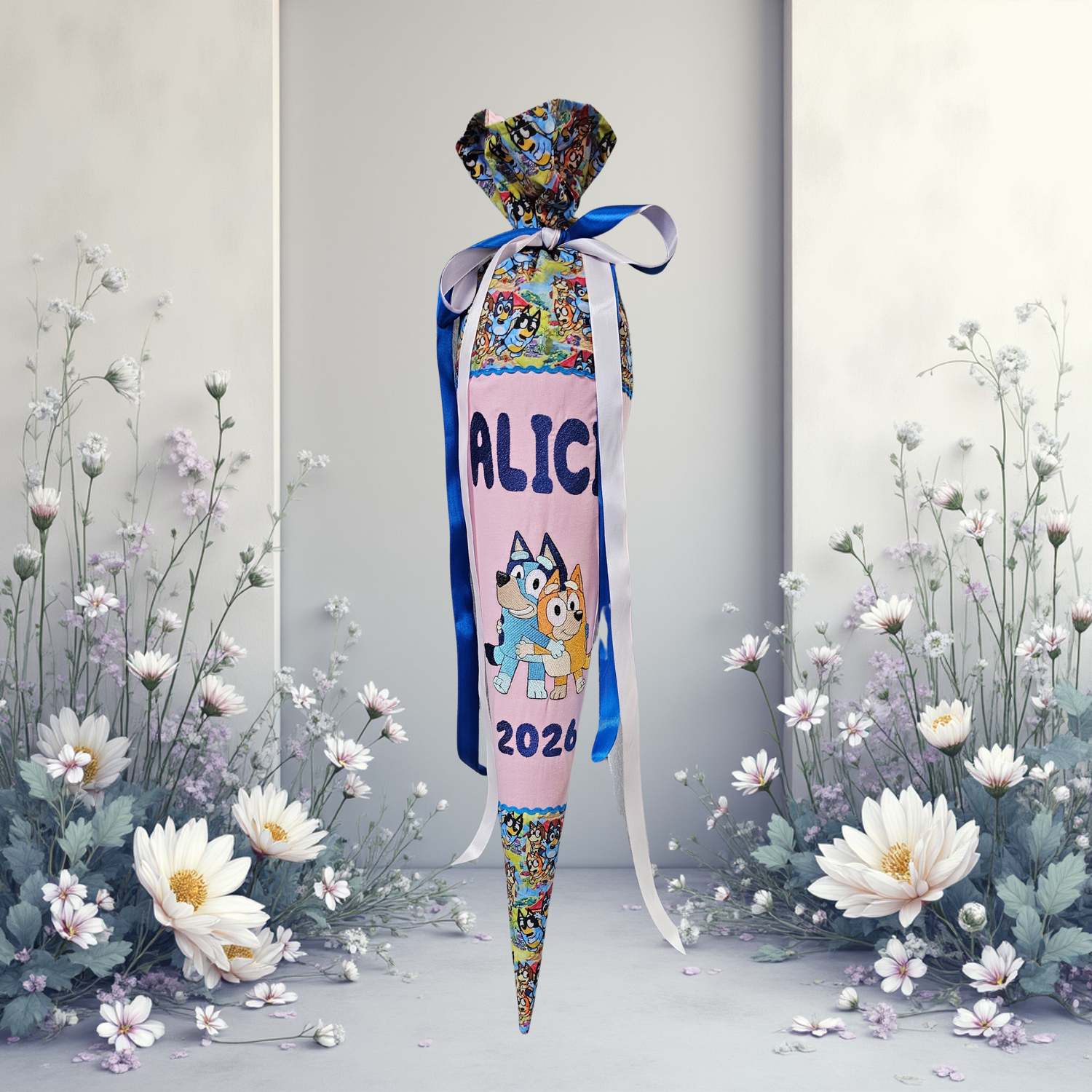 Bluey & Bingo Schultüte (rosa)