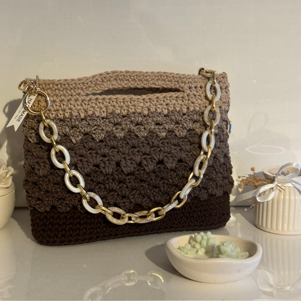 Pochette harmonie de marrons