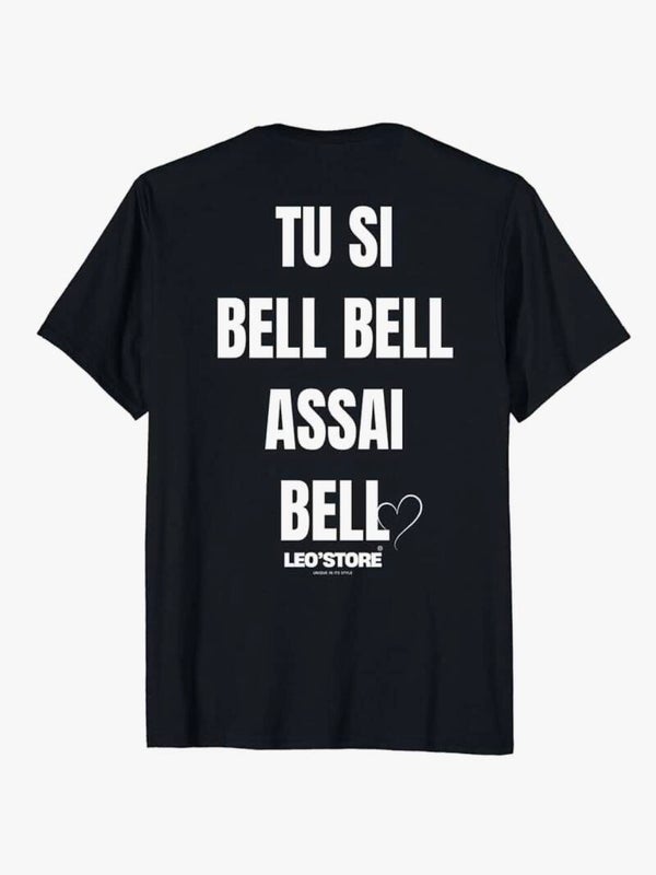 T-shirt Leo’Store Unisex “TU SI BELL BELL”