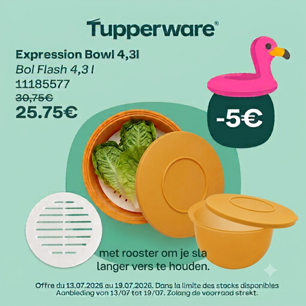 Expressions bowl 4.3L met rooster (oranje)