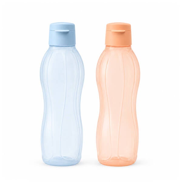 Ecofles 1L x2 (blauw / zalm)