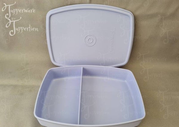 Mini 2 vakjes lunchbox paars