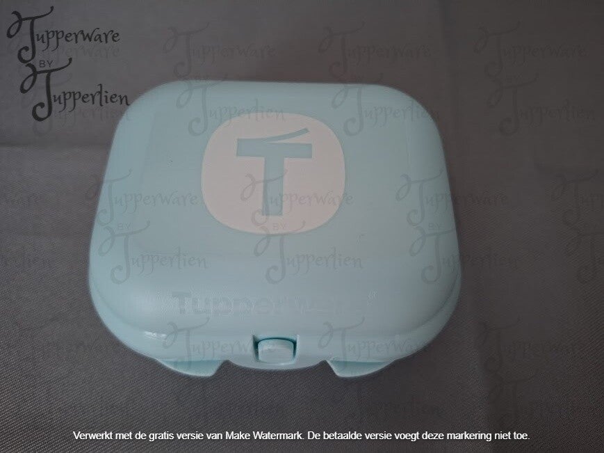 Snackdoos mini T blauw