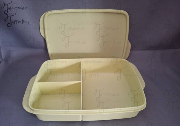3 vakjes lunchbox licht groen