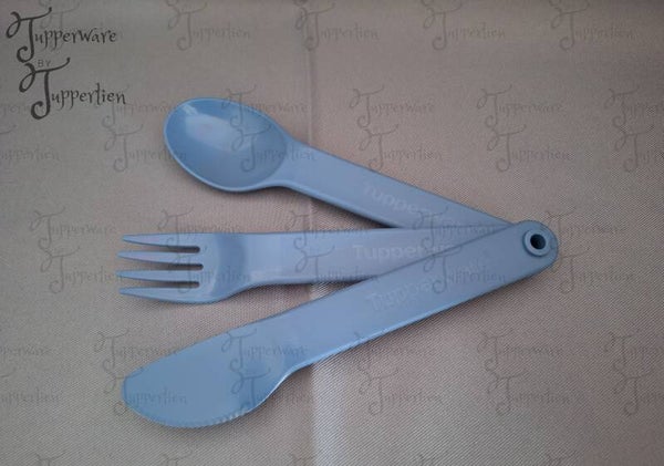 Bestek trio blauw