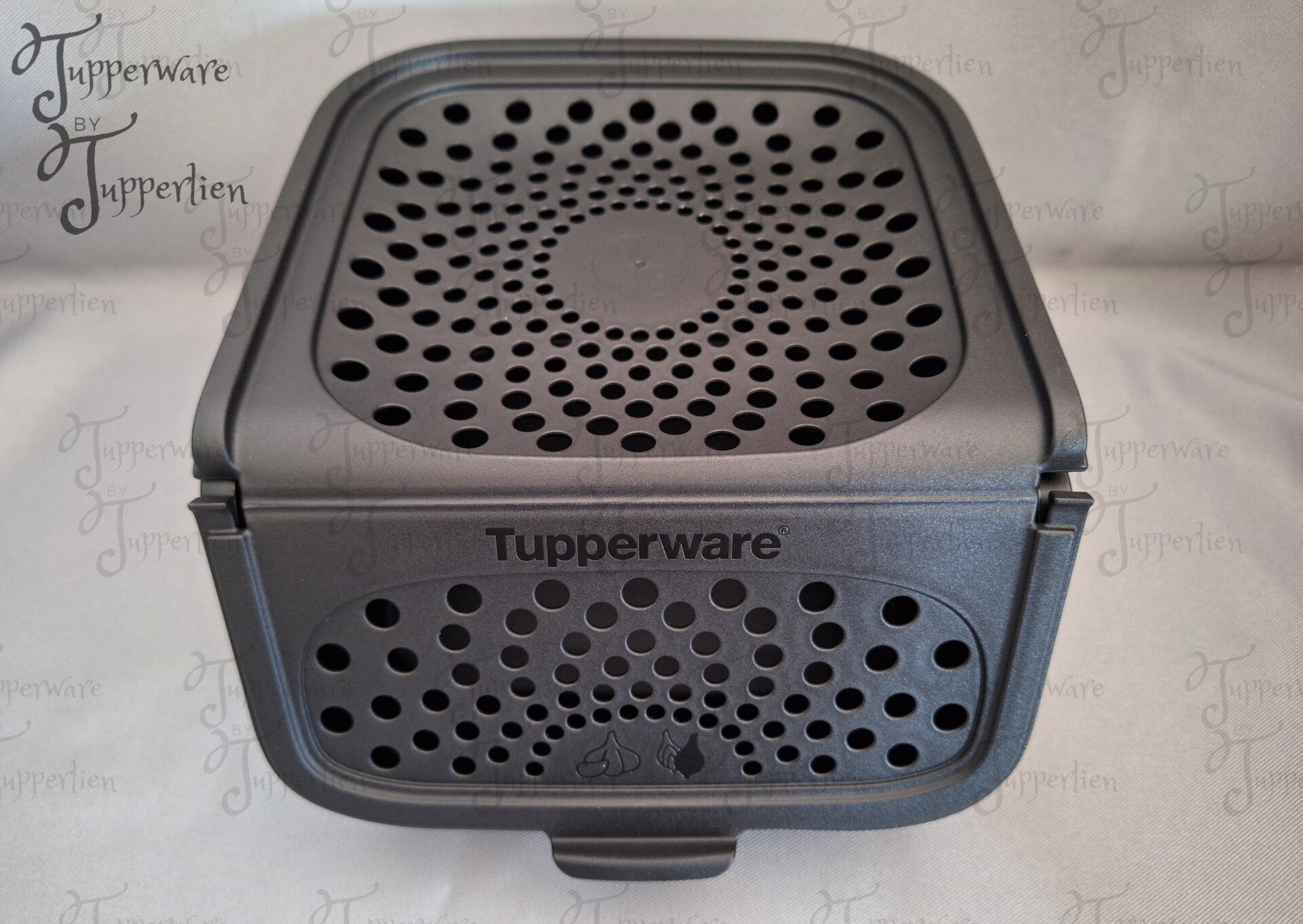 Knoflookdoos 2.3L zwart