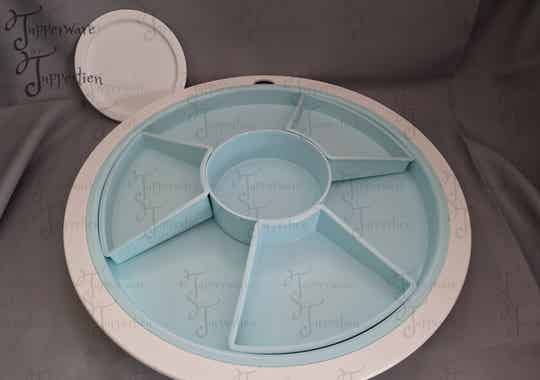 Preludioschaal wit/blauw