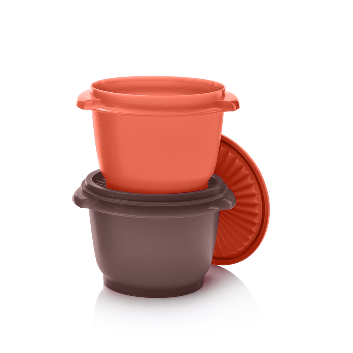 Set van 2 zonnekommen 600 ml