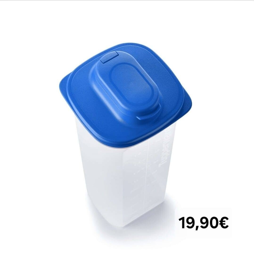 Schenkkan Vierkant 2 l zonder filter blauw