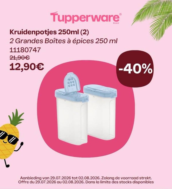 2 Kruidenpotjes 250 ml (blauw)
