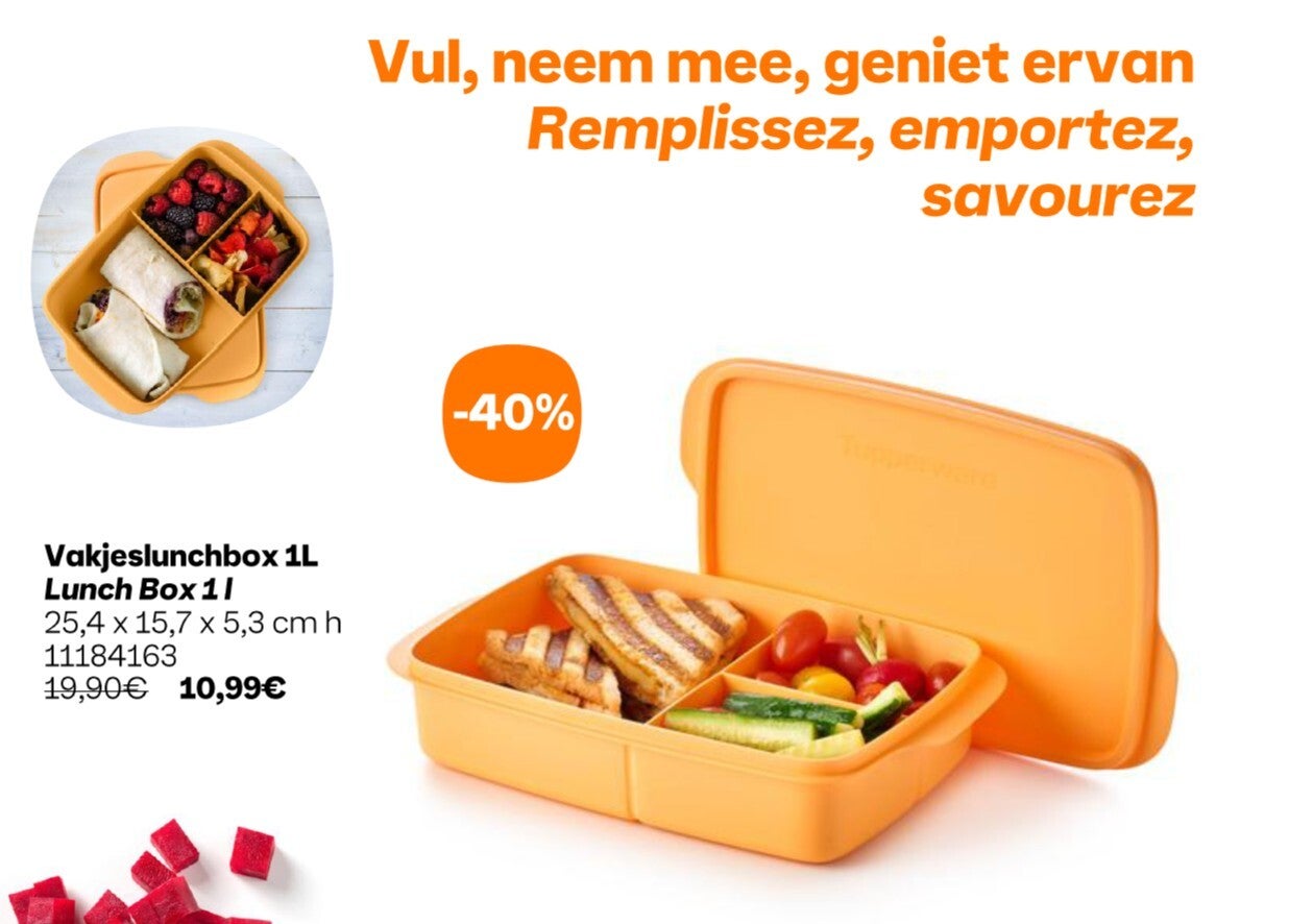 Vakjeslunchbox Rechthoekig