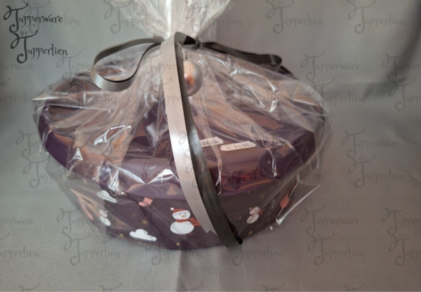 Duimdrukdoos rond paars kerst 2.4L