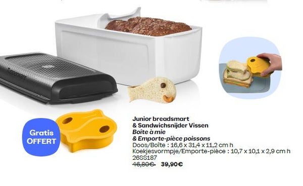 BreadSmart Junior + Sandwichsnijder vissen