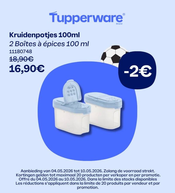 2 Kruidenpotjes 100ml (blauw)