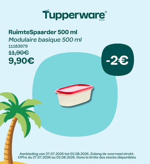 Ruimtespaarder 500ml rood