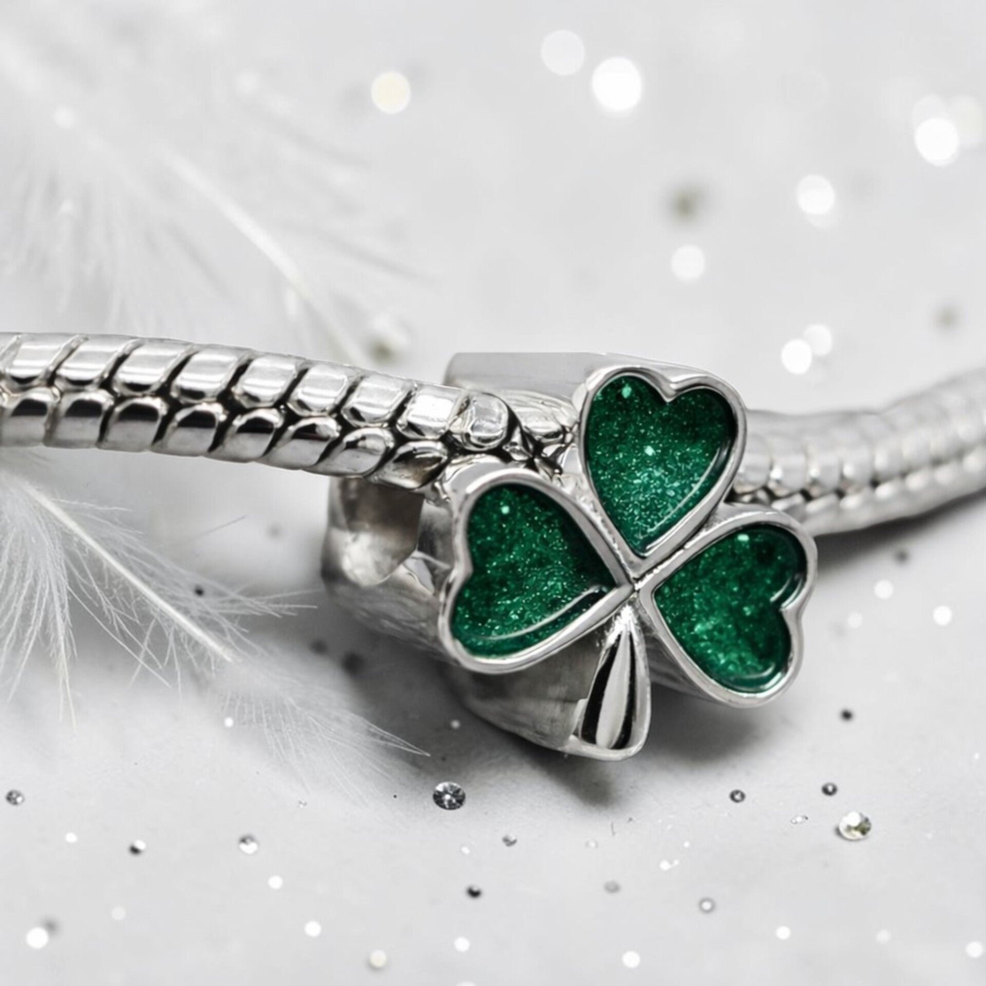 Shamrock Memorial Charm