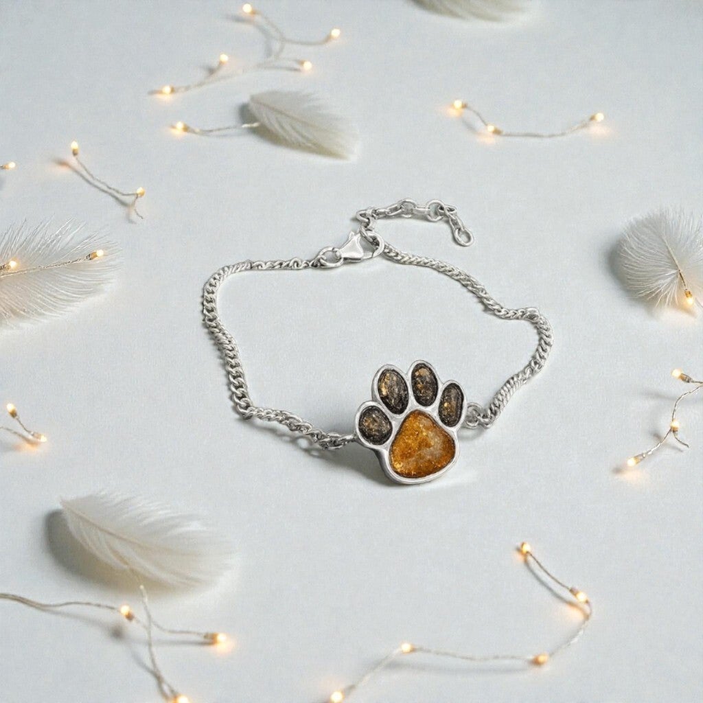 Paw Print Memorial Bracelet