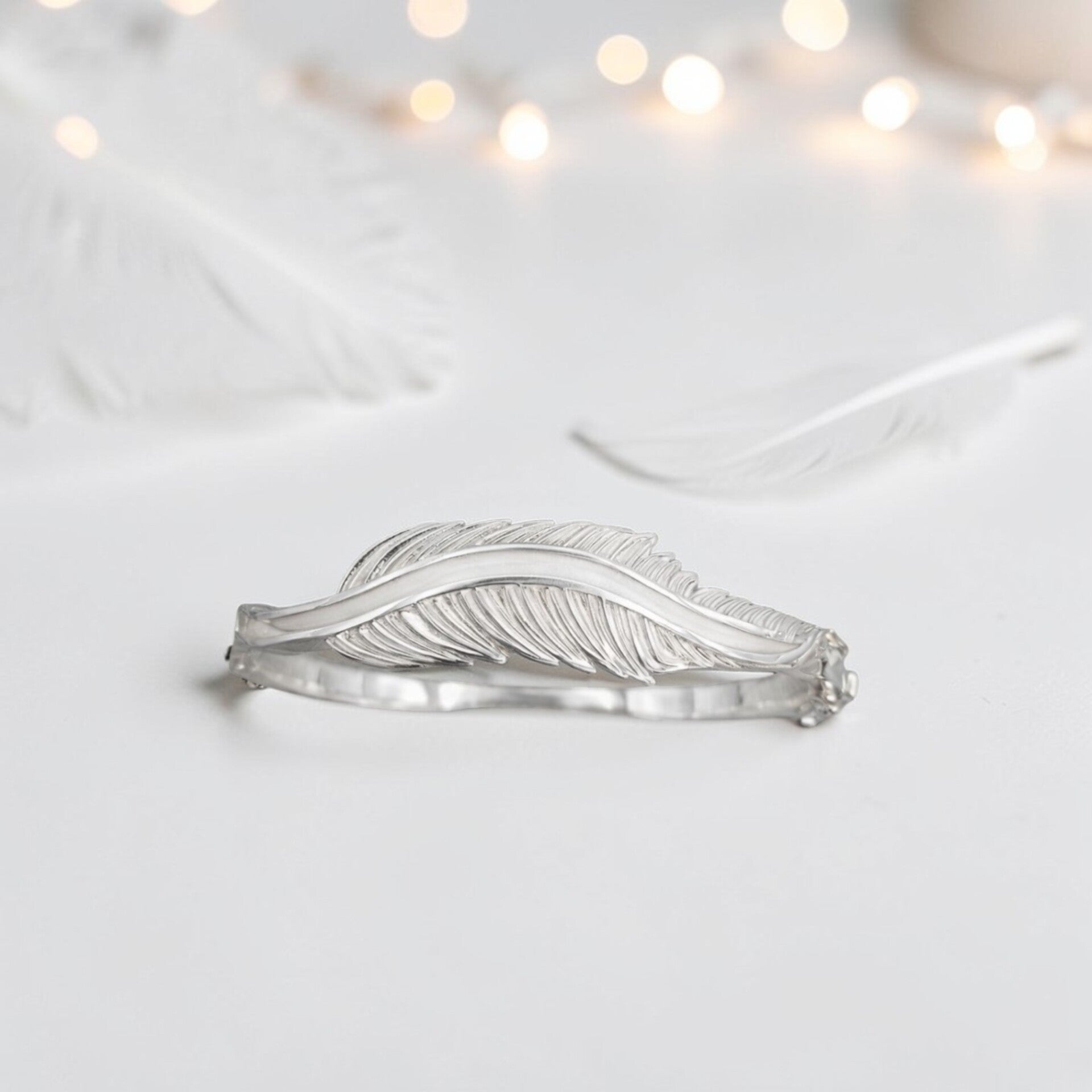 Feather Memorial Bangle