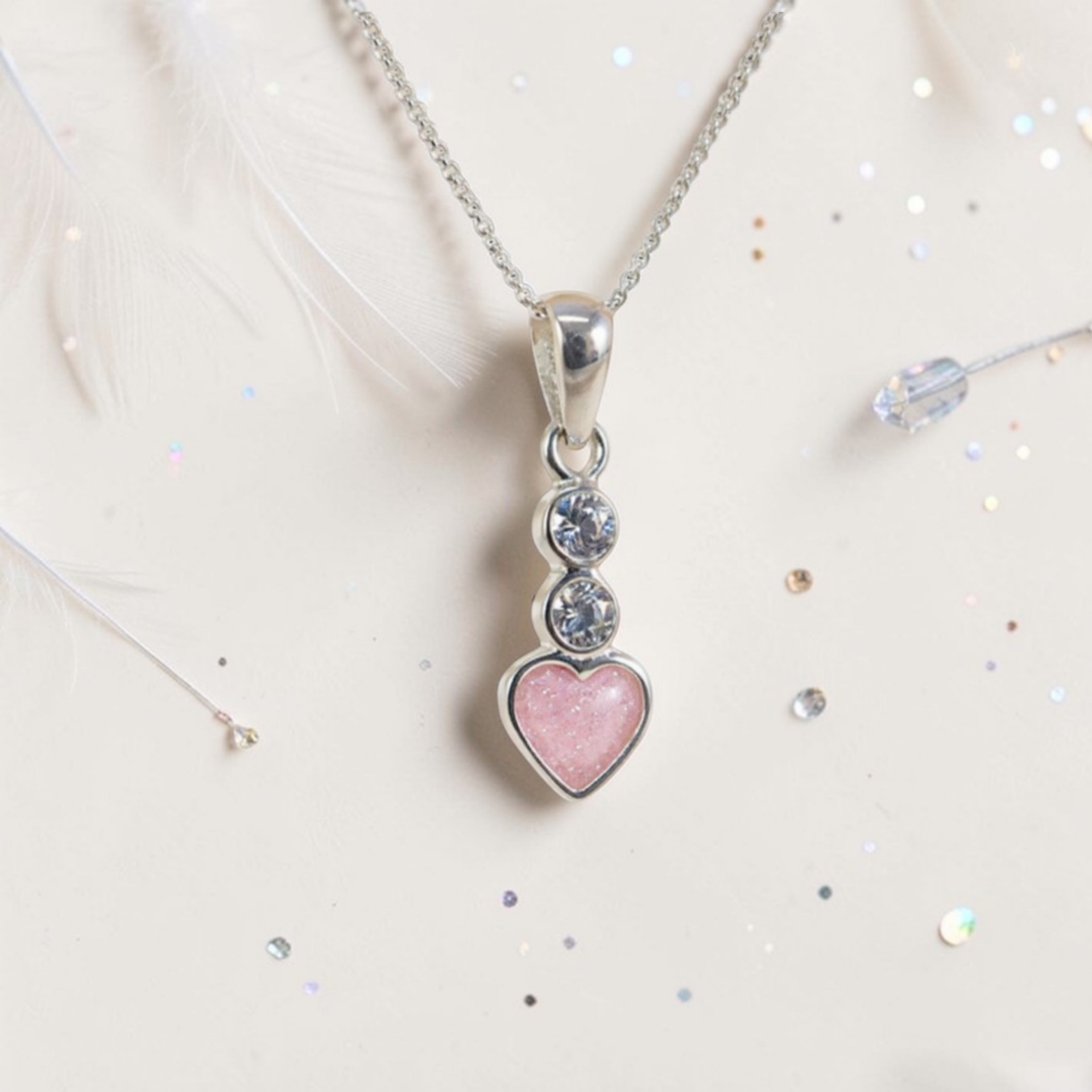 Heart Drop Memorial Necklace