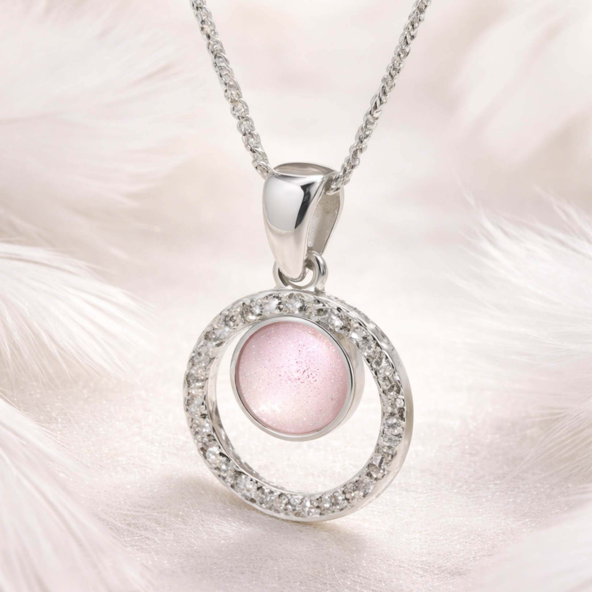 Double Round Memorial Necklace