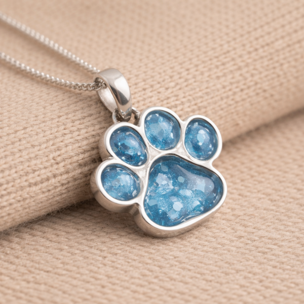 Paw Print Memorial Necklace