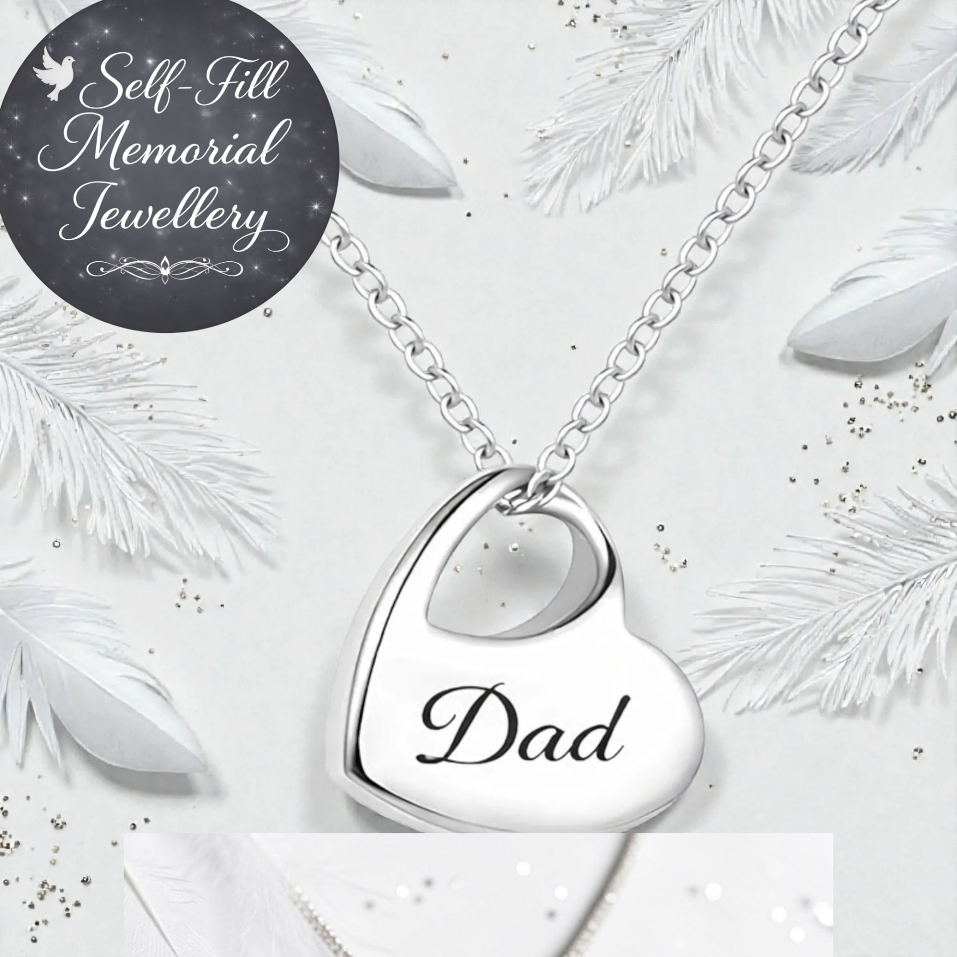 Heart  Self-Fill Memorial Necklace