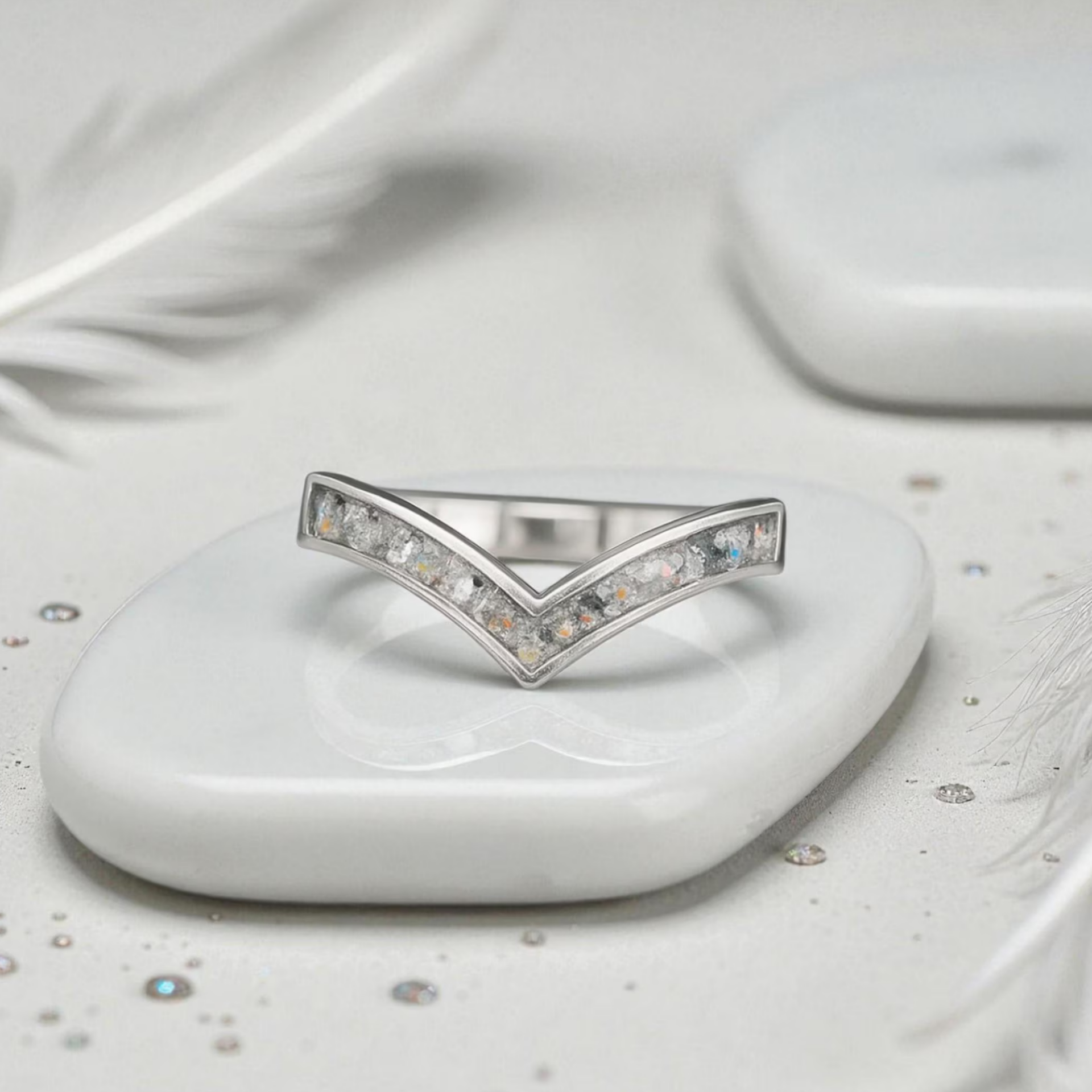 Wishbone Memorial Ring