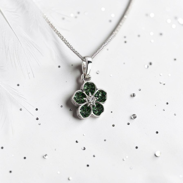 Mini Forget Me Not Memorial Necklace