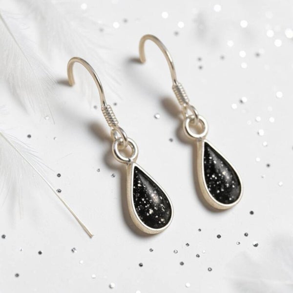 Teardrop  Drop Memorial Earrings
