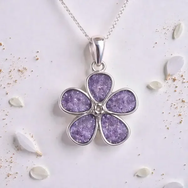 Forget Me Not Memorial Necklace