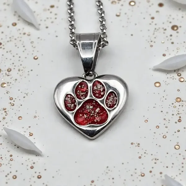 Paw Print Memorial Necklace