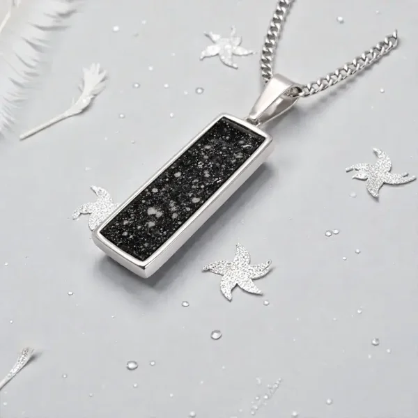 Rectangle Memorial Necklace