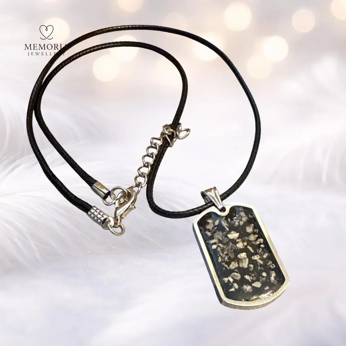Dog Tag Memorial Necklace