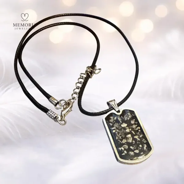 Dog Tag Memorial Necklace