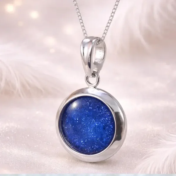 Bubble Round Memorial Necklace