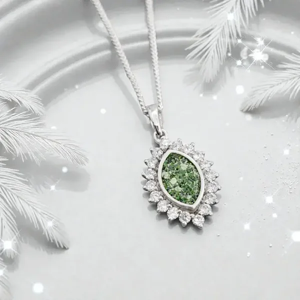 Princess Marquise Memorial Necklace