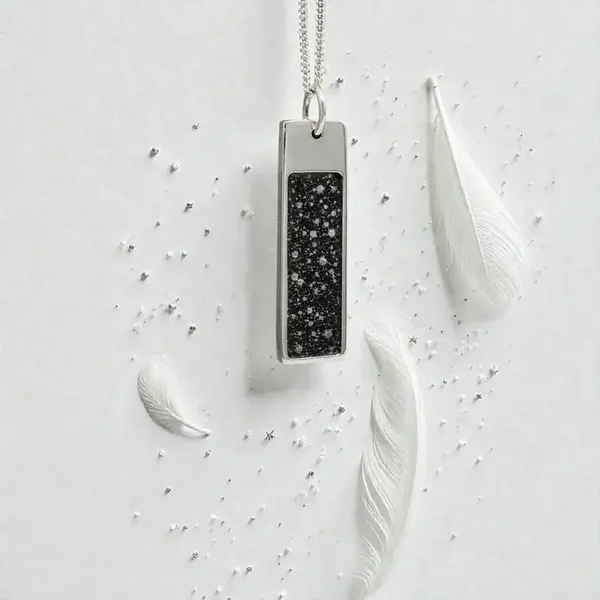 Oblong Bar Memorial Necklace