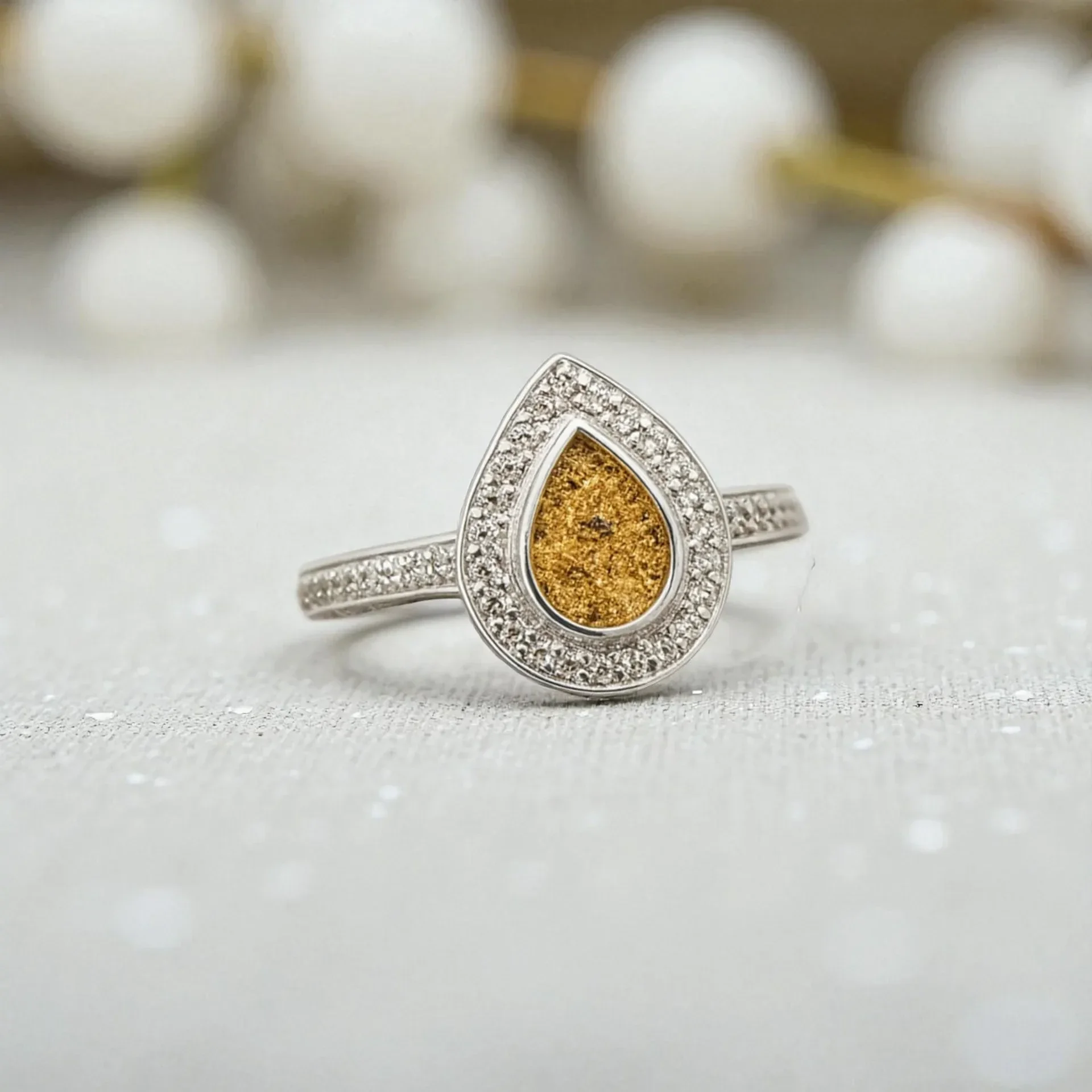 Teardrop Memorial Ring