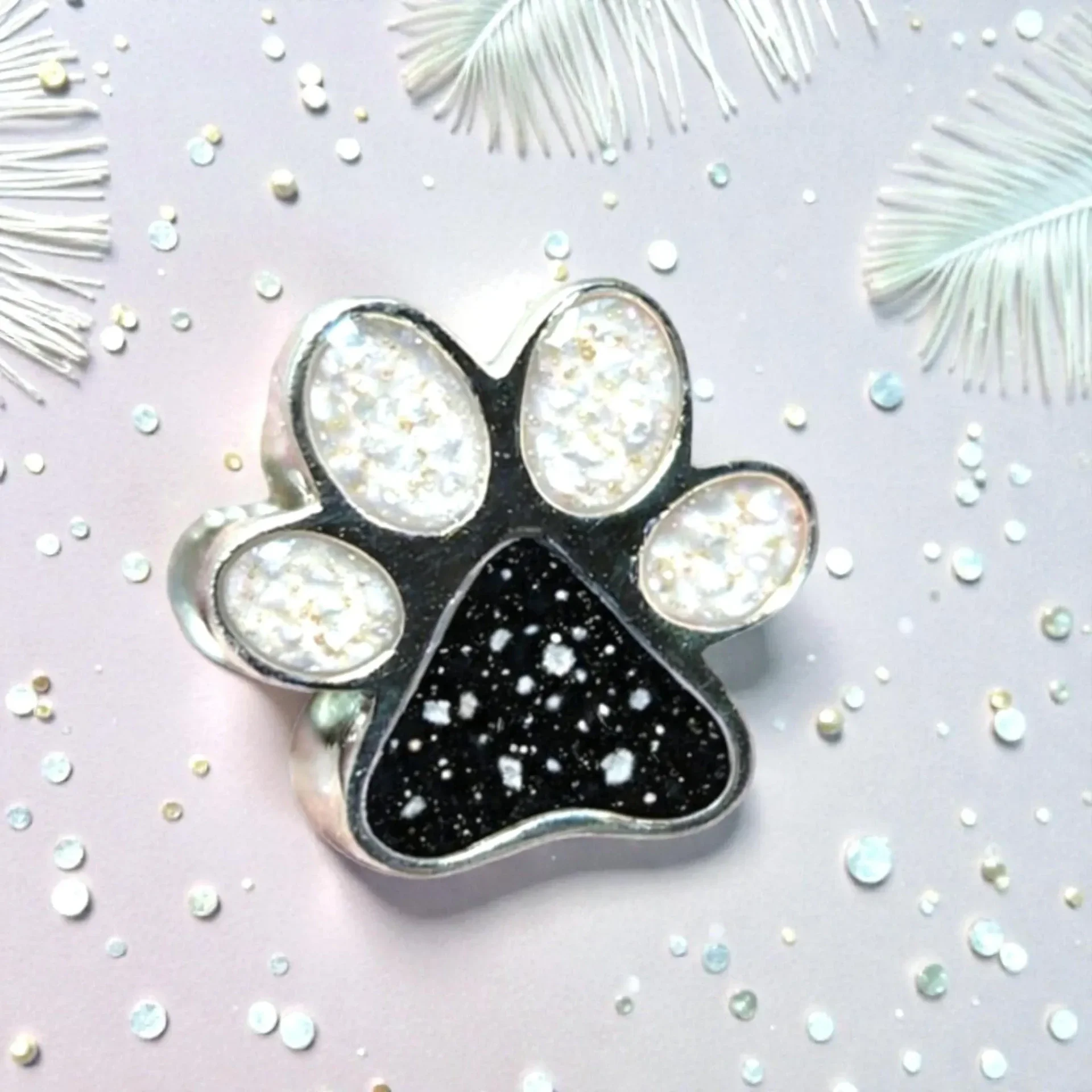 Paw Print Memorial Charm