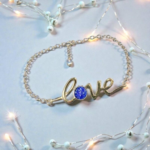 Love Script Memorial Bracelet