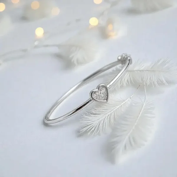 Mini Heart Memorial Bangle