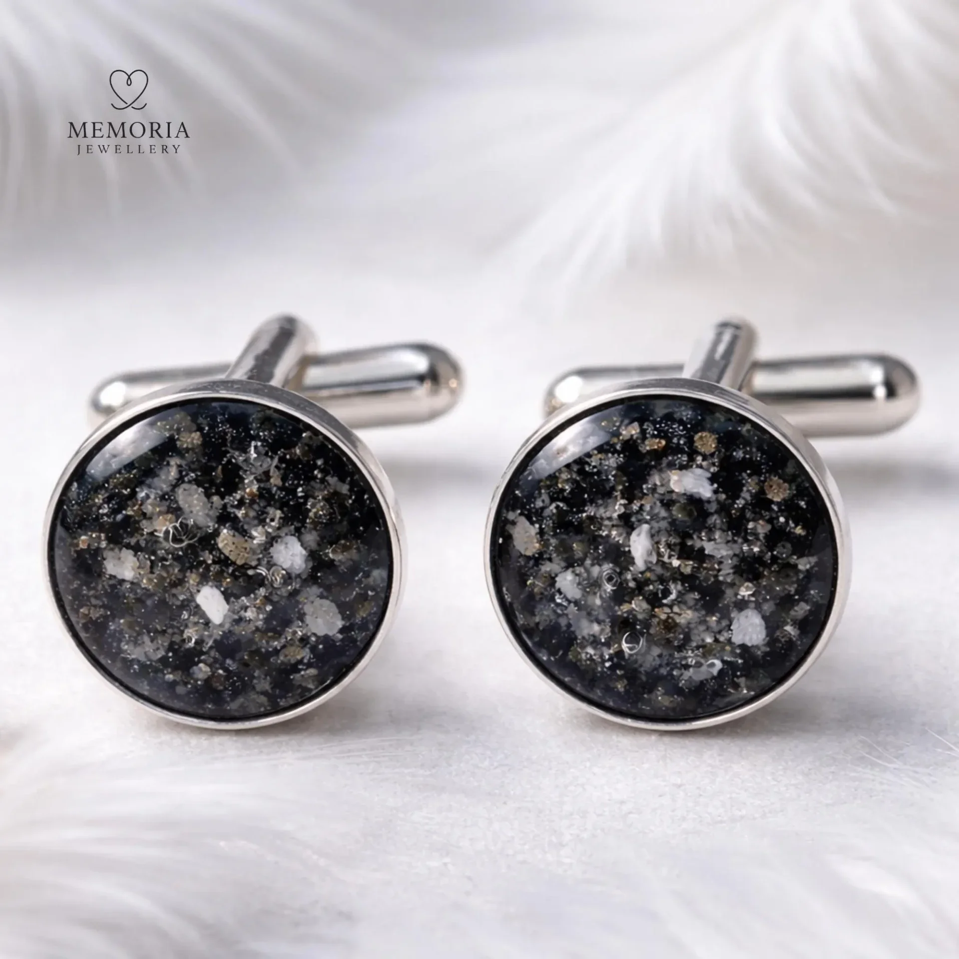 Round Memorial Cufflinks