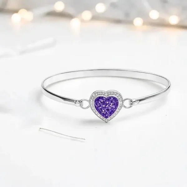 Heart Memorial Bangle