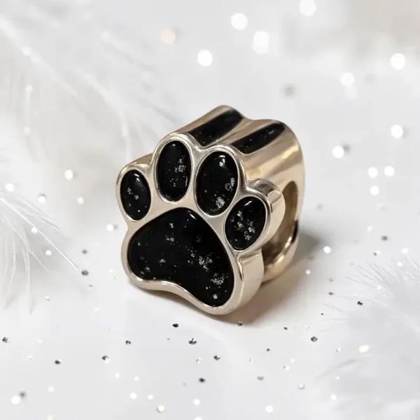 Chunky Paw Print Memorial  Charm